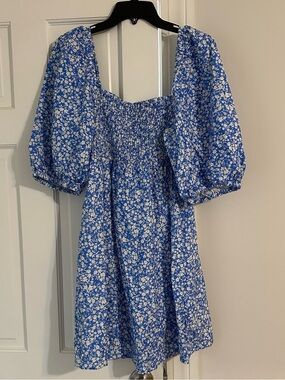 Tuckernuck x Cameran Wimberly Blooms on Broad Annie Smocked Short Sleeve Dress